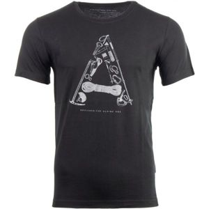 ALPINE PRO TITAN černá S - Pánské triko