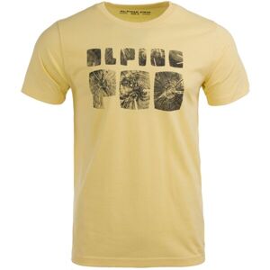 ALPINE PRO PREBL Pánské triko, žlutá, veľkosť XXL