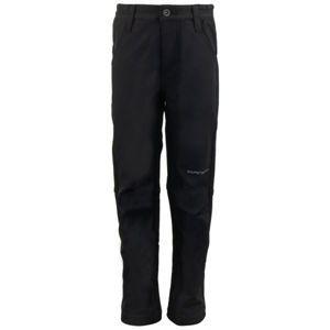 ALPINE PRO REIDENO Dětské outdoorové softshellové kalhoty, černá, veľkosť 152-158