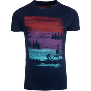 ALPINE PRO SUMANO Chlapecké triko, tmavě modrá, velikost 152-158