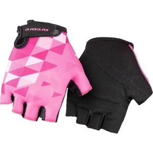 Arcore LUKE Dívčí cyklistické rukavice, růžová, velikost 4
