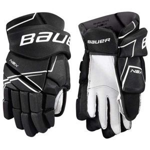 Bauer NSX GLOVES SR Hokejové rukavice, černá, velikost 13