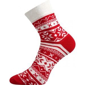 Boma PATTE 025 červená 39/42 - Ponožky se zimním designem
