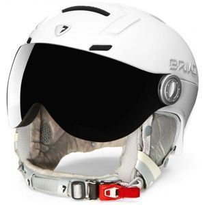 Briko AMBRA VISOR PHOTO bílá (53 - 55) - Dámská lyžařská helma