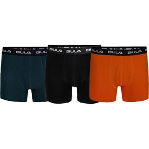Bula BOXERS 3ks Pánské bavlněné boxerky, černá, veľkosť L