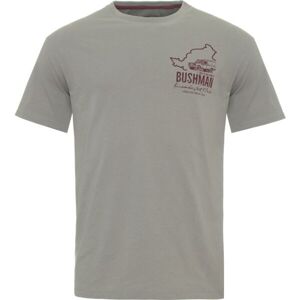 BUSHMAN PATH Pánské tričko, šedá, veľkosť XXL