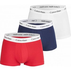 Calvin Klein 3 PACK LO RISE TRUNK Pánské boxerky, bílá, velikost L