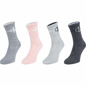 Calvin Klein 4P GIFTBOX JEANS LOGO HUDSON Dámské ponožky, mix, velikost UNI