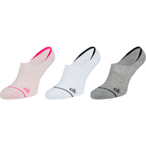 Calvin Klein WOMENS 3PK LINER ATHLEISURE RUBY Dámské ponožky, mix, veľkosť UNI