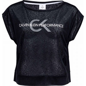Calvin Klein CROPPED SHORT SLEEVE T-SHIRT černá XS - Dámské tričko