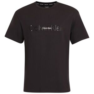 Calvin Klein EMB ICON LOUNGE-S/S CREW NECK Pánské tričko, černá, velikost