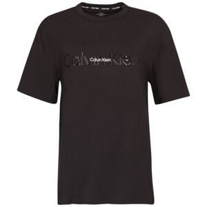 Calvin Klein EMBOSSED ICON LOUNGE Dámské tričko, černá, velikost S