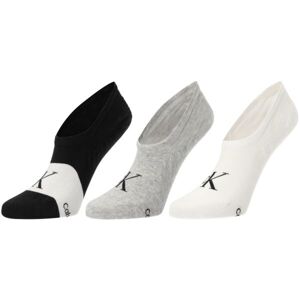 Calvin Klein FOOTIE HIGH CUT 3P Dámské ponožky, černá, velikost UNI