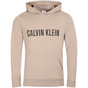 Calvin Klein INTENSE POWER LOUNGE-L/S HOODIE Pánská mikina, béžová, veľkosť L