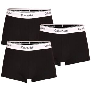 Calvin Klein MODERN CTN STRETCH-TRUNK 3PK Pánské boxerky, černá, veľkosť S