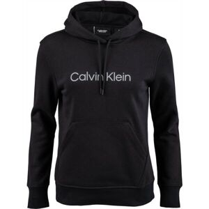 Calvin Klein PULLOVER HOODY Dámská mikina, černá, velikost S
