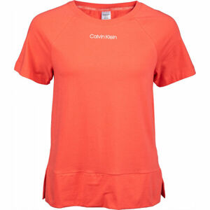 Calvin Klein S/S CREW NECK Dámské tričko, lososová, velikost S