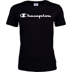 Champion CREWNECK T-SHIRT černá L - Dámské tričko