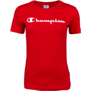 Champion CREWNECK T-SHIRT červená M - Dámské tričko