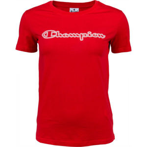 Champion CREWNECK T-SHIRT červená S - Dámské tričko