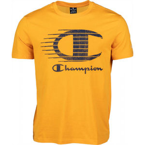 Champion CREWNECK T-SHIRT žlutá S - Pánské tričko