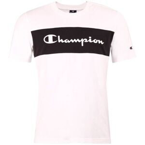 Champion CREWNECK COLOR BLOCK T-SHIRT Pánské tričko, bílá, veľkosť XL