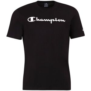 Champion CREWNECK LOGO T-SHIRT Pánské tričko, černá, velikost L
