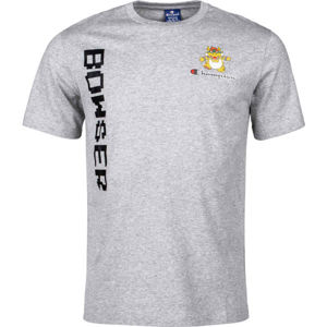 Champion CREWNECK T-SHIRT Pánské tričko, Šedá,Černá, velikost