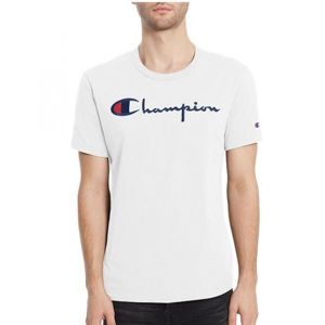 Champion CREWNECK T-SHIRT Pánské tričko, Bílá,Tmavě modrá,Červená, velikost