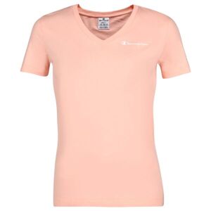 Champion V-NECK T-SHIRT Dámské tričko, lososová, velikost M