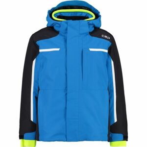 CMP KID JACKET SNAPS HOOD Chlapecká lyžařská bunda, modrá, veľkosť 128