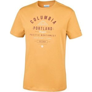 Columbia LEATHAN TRAIL TEE žlutá XXL - Pánské triko