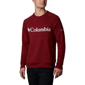 Columbia LODGE CREW červená M - Pánský outdoorový svetr