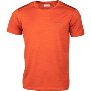 Columbia ALPINE CHIL ZERO SHORT SLEEVE CREW Pánské funkční tričko, červená, velikost S