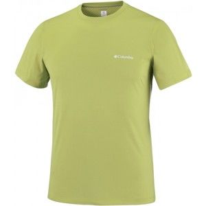 Columbia ZERO RULES SHORT SLEEVE SHIRT zelená S - Pánské triko s krátkým rukávem