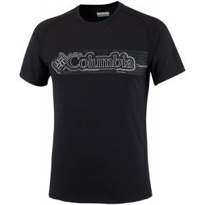 Columbia MOUNTAIN TECH LOGO SS CREW černá S - Pánské triko s krátkým rukávem