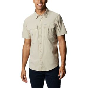 Columbia NEWTON RIDGE SHORT SLEEVE Pánská funkční košile, béžová, velikost XL
