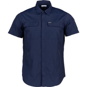 Columbia SILVER RIDGE 2.0 SHORT SLEEVE SHIRT tmavě modrá XXL - Pánská košile s krátkým rukávem