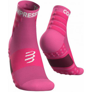 Compressport TRAINING SOCKS 2-PACK růžová T3 - Sportovní ponožky