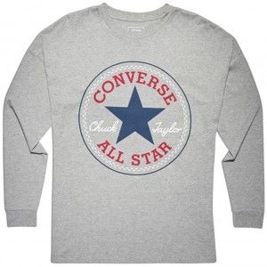 Converse CORE CP LONG SLEEVE TEE šedá M - Dámské triko s dlouhým rukávem