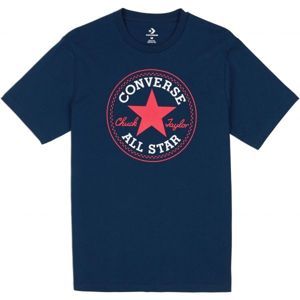 Converse CHUCK PATCH TEE tmavě modrá S - Pánské triko