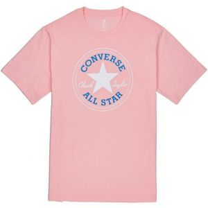 Converse CHUCK PATCH TEE růžová XL - Pánské triko