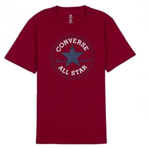 Converse CHUCK PATCH TEE červená XXL - Pánské tričko