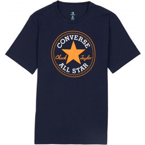 Converse CHUCK PATCH TEE Pánské triko, tmavě modrá, velikost S
