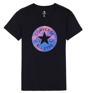 Converse SEASONAL GALAXY INFILL CHUCK PATCH TEE černá L - Dámské tričko