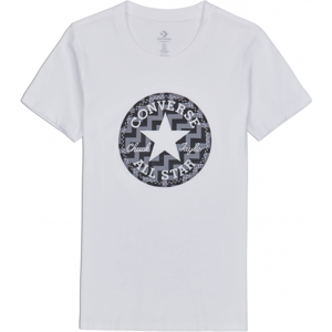 Converse VOLTAGE CHUCK PATCH NOVA TEE bílá L - Dámské tričko