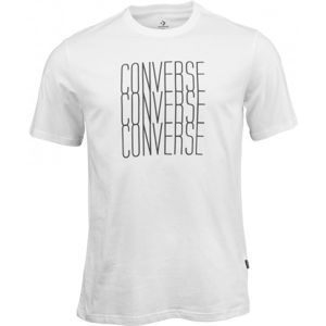 Converse LOGO REMIX TEE bílá M - Pánské tričko