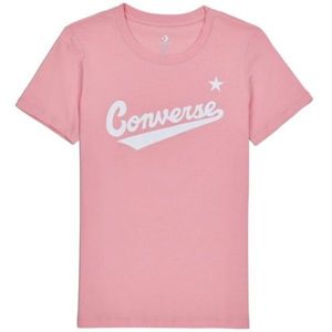 Converse CENTER FRONT LOGO TEE světle růžová M - Dámské tričko