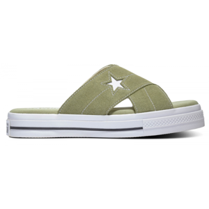Converse ONE STAR SANDAL zelená 40 - Dámské pantofle