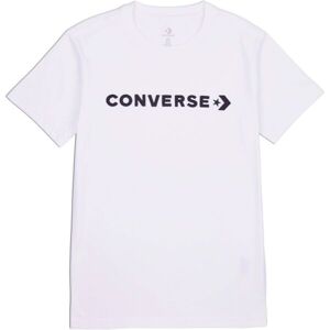 Converse CF STRIP WORDMARK SS TEE Dámské tričko, bílá, velikost M